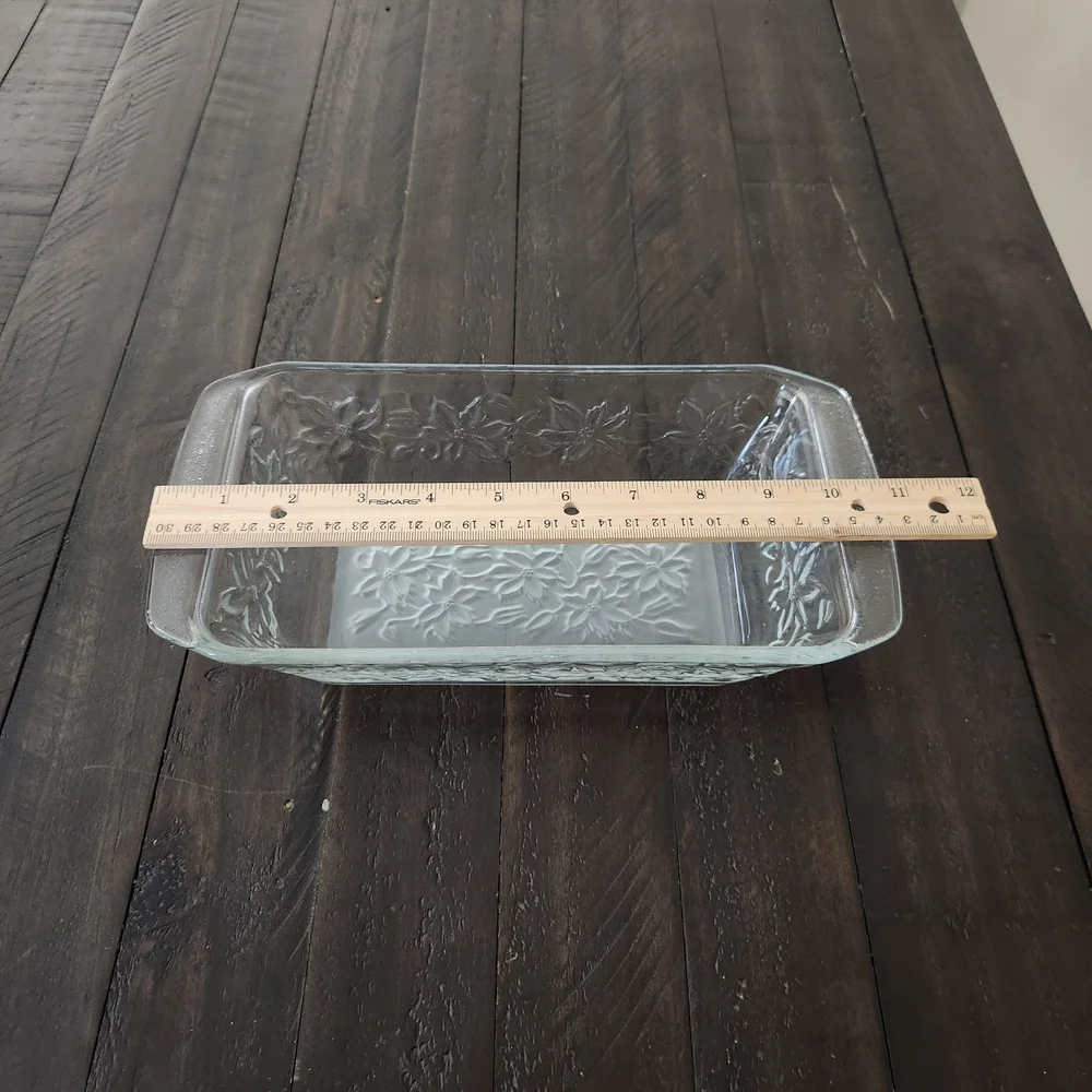Princess House Fantasia Glass Loaf Pan - Picture 2 of 5